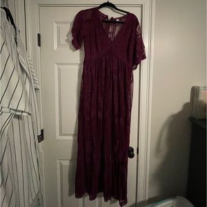 Pink blush dress maternity